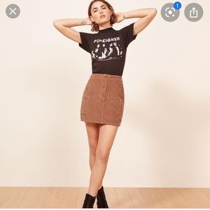 Reformation Corduroy Mini Skirt Size 2
